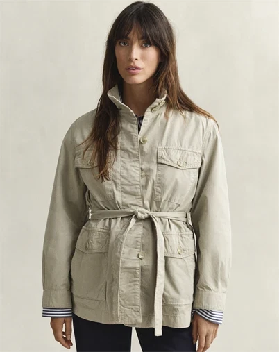Gant - Belted Field Jakke - Country Beige